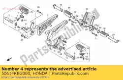 Tutaj możesz zamówić wspornik, r. Krok od Honda , z numerem części 50614KBG000: