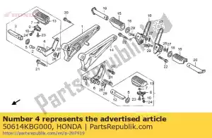 honda 50614KBG000 bracket, r. step - Bottom side