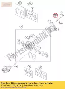 ktm 70013010100 tubo freno anteriore 1065mm - Il fondo