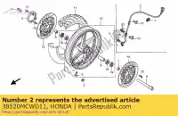 38520MCWD11, Honda, sensor, fr. wheel speed honda vfr  a vfr800a 800 , New