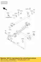 391111181, Kawasaki, rod-tie zx636-b1h kawasaki zx 600 2003 2004, Nieuw