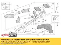 AP8127266, Piaggio Group, Cableado de luz de placa aprilia  scarabeo 50 100 2001 2002 2003 2004 2005 2006 2007 2008 2009 2010 2014, Nuevo