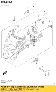 Suzuki 3517315H00 cubrir - Lado inferior