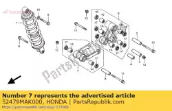 Aqui você pode pedir o conjunto de sub da haste, conexão da almofada em Honda , com o número da peça 52479MAK000: