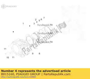 Piaggio Group B015160 anillo rascador de aceite Ø 75x1.2 - Lado inferior