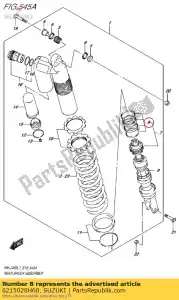 suzuki 6215028H60 conjunto o ring - Lado inferior