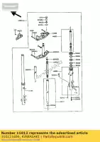 110121696, Kawasaki, tapa, horquilla vn750-a5 kawasaki vn zl 750 1000 1986 1987 1988 1989 1993 1994, Nuevo