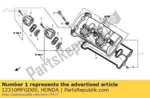 Honda 12310MFGD00 os?ona, g?owica cylindrów - Dół