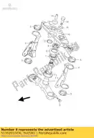 5135201DD0, Suzuki, parafuso, direção s suzuki gs 500 2004 2005 2006 2007, Novo