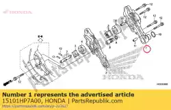Here you can order the body comp. A, oil pump from Honda, with part number 15101HP7A00:
