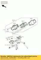 250310195, Kawasaki, medidor-assy, ??tacho e lcd kawasaki kle versys b a 650 , Novo