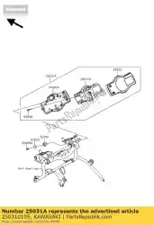 Qui puoi ordinare metro-assy, ?? Tacho & lcd da Kawasaki , con numero parte 250310195: