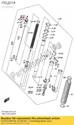 Tutaj możesz zamówić ? Ruba, widelec od Suzuki , z numerem części 5135129F00: