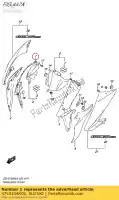 4753104K00, Suzuki, couvercle, cadre bod suzuki  gsx s 1000 2016 2018, Nouveau