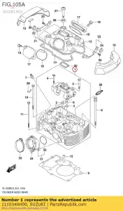 suzuki 1110340H00 head assy,cylin - Bottom side