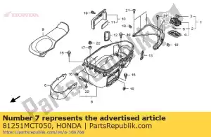 Honda 81251MCT050 caja, equipaje (superior) - Lado inferior