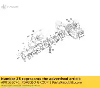 AP8161076, Piaggio Group, Entretoise aprilia gilera  caponord dorsoduro gp rs4 srv zapm55103, zd4m55104, zapm55104 zd4kb000 zd4kbu00 zd4kc000 zd4kca00 zd4sm000, zd4sma00, zd4smc00, zd4smc01 zd4tv000, zd4tv001, zd4tva00, zd4tva01, zd4tvc00,  zd4vk000, zd4vka, zd4vk001, zd4vka01 zd4vkb000, zd4, Nouveau