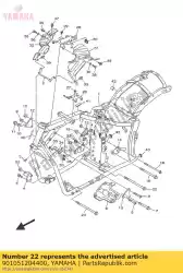 Here you can order the bolt, flange from Yamaha, with part number 901051204400: