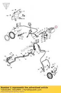 triumph T2020284 modulateur abs assy humide - La partie au fond