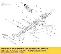 865615, Piaggio Group, orzech aprilia derbi  gpr rs rs4 zd4kc000 zd4kca00 zd4kra00 zd4tk0008, zd4vx000, zd4tk0000 zd4tw000 zd4xaa00 zd4xab00 50 125 2009 2010 2011 2012 2013 2014 2016 2017 2018 2019 2020 2021 2022, Nowy