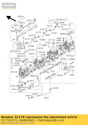 sensor zr1100-c2 van Kawasaki, met onderdeel nummer 211761073, bestel je hier online: