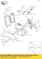 390620235, Kawasaki, tubo di raffreddamento, serbatoio-r kawasaki klx  r klx450r klx450 450 , Nuovo