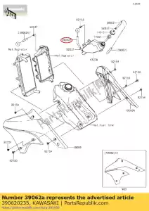 Kawasaki 390620235 ch?odzenie w??a, zbiornik-r - Dół