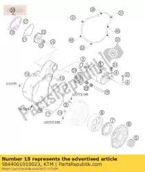 Here you can order the starter flange grey 03 from KTM, with part number 5844001010023: