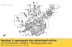 Aqui você pode pedir o guia, válvula de entrada (os) em Honda , com o número da peça 12231MG2306: