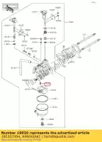 160307004, Kawasaki, 01 ventiel-vlotter kawasaki  400 2017 2018 2019 2020 2021, Nieuw