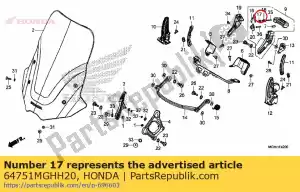 honda 64751MGHH20 uchwyt ko?nierza - Dół