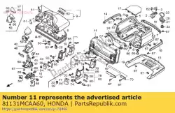 Aqui você pode pedir o painel, fr. Tronco em Honda , com o número da peça 81131MCAA60: