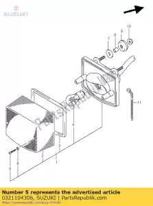 suzuki 0321104306 screw 4x30 - Bottom side