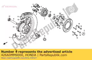 Honda 426A0MM9000 spaak set a, rr. (b9x201. - Onderkant