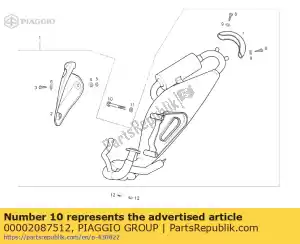 Piaggio Group 00002087512 tor. 8m125x75 din912 8.8 zn.b - Bottom side