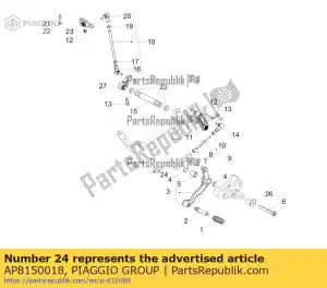 Piaggio Group AP8150018 rondella - Lato superiore