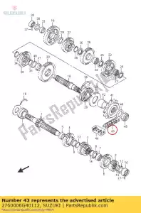 suzuki 2760006G40112 conjunto de corrente, unidade - Lado inferior