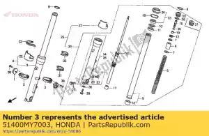 Honda 51400MY7003 vork, r voorkant - Onderkant