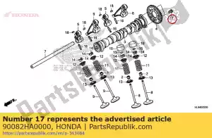 honda 90082HA0000 perno, golpe de brida, 7x10.5 - Lado inferior