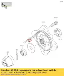 Ici, vous pouvez commander le 01 rondelle, 20,3x52,0x4,5 auprès de Kawasaki , avec le numéro de pièce 922001739: