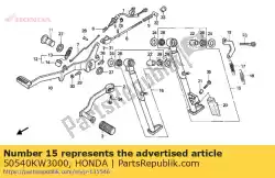 Aqui você pode pedir o bar assy., lado st em Honda , com o número da peça 50540KW3000: