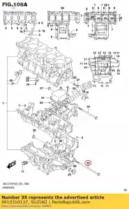 suzuki 0910310137 bout - Onderkant