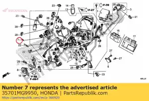 honda 35701MG9950 band (zwart 3,5x140) - Onderkant