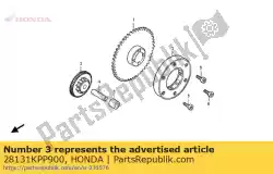 Here you can order the gear, starter reduction ( from Honda, with part number 28131KPP900: