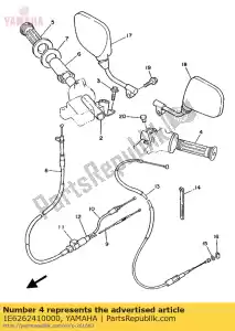 yamaha 1E6262410000 grip, handle (l.h) - Bottom side