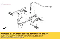 Aqui você pode pedir o parafuso, tirante em Honda , com o número da peça 90065MAE000: