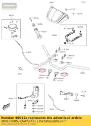 Qui puoi ordinare maniglia di supporto, lwr kvf300ccf da Kawasaki , con numero parte 46012Y005: