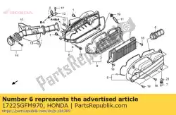 geen beschrijving beschikbaar op dit moment van Honda, met onderdeel nummer 17225GFM970, bestel je hier online: