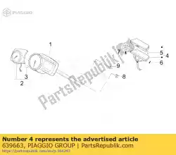 tell tale lampen unit van Piaggio Group, met onderdeel nummer 639663, bestel je hier online: