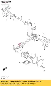 Suzuki 1652305H00 bouchon, crépine d'huile - La partie au fond